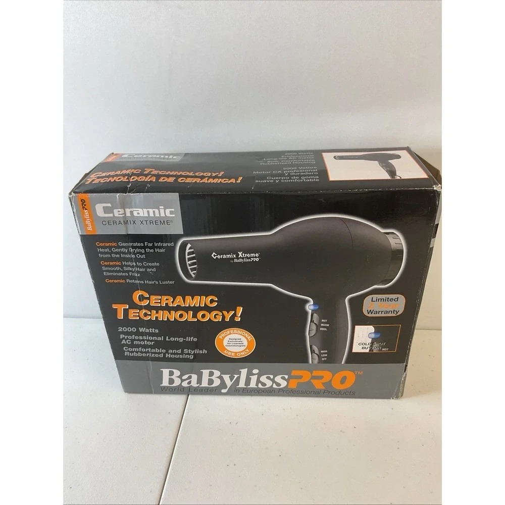 Ceramix Xtreme By Babybliss Pro Professional Hair Dryer Tested 2000 Watt NEW